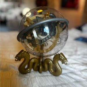 Gold and Silver Dragon Globe Home Accent